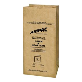 Ampac WGBPL-16 Biodegradable Lawn and Leaf Bag, 30 gal Capacity, Paper