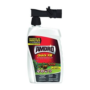 Amdro QUICK KILL 100522991 Outdoor Insect Killer, Liquid, Spray Application, 32 oz