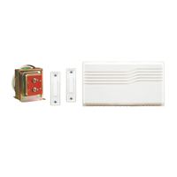 Heath Zenith SL-27102-02 Doorbell Kit, Wired, 16 V, Ding, Ding-Dong Tone, 95 dB, White 