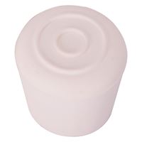 ProSource FE-50646-B Furniture Leg Tip, Round, Rubber, White, 1-1/8 in Dia, 1.6 in H, Pack of 48 