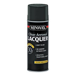 Minwax 152050000 Lacquer Spray, Semi-Gloss, Liquid, Clear, 12 oz, Can 