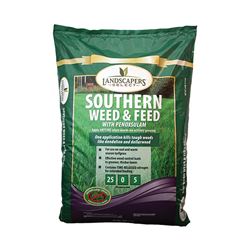Landscapers Select 902730 Weed and Feed Fertilizer, 17 lb Bag, Granular, 25-0-5 N-P-K Ratio 