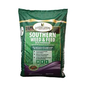 Landscapers Select 902730 Weed and Feed Fertilizer, Granular, Slight Ammonia, 17 lb Bag
