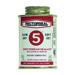 RECTORSEAL 25631 Thread Sealant, 0.25 pt Can, Paste, Yellow 
