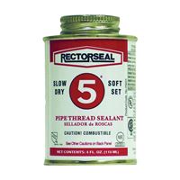 Rectorseal 25631 Thread Sealant, 0.25 pt, Can, Paste, Yellow 