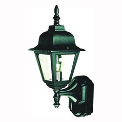 Heath Zenith Dualbrite Series HZ-4191-BK Motion Activated Decorative Light, 120 V, 100 W, Incandescent Lamp, Black 