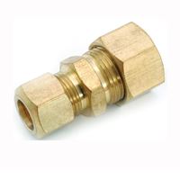 Anderson Metals 750082-0604 Tube Reducing Union, 3/8 x 1/4 in, Compression, Brass 5 Pack 
