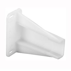 Prime-Line R7240 Drawer Track Backplate, 2-9/16 in W, Nylon, Raw 