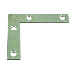 National Hardware 117BC Series N266-502 Corner Brace, 2-1/2 in L, 1/2 in W, 2-1/2 in H, Steel, Zinc, 0.07 Thick Material, Pack of 40 