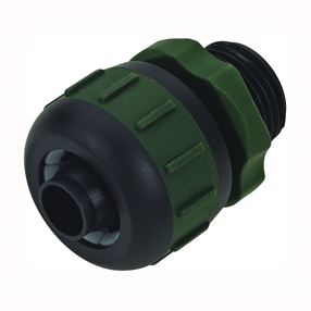 Landscapers Select GC637 Hose Coupling, 5/8 to 3/4 in, Male, Plastic, Yellow and Black
