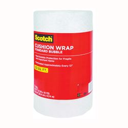 Scotch 7929 Cushion Wrap, 30 ft L, 12 in W, Nylon/Polyethylene, Clear 