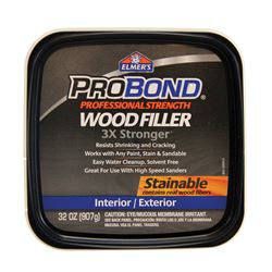 Elmers P9892 Wood Filler, Paste, Mild Acrylic, 1 qt Tub 