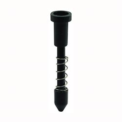 Make-2-Fit PL 7777 Plunger Latch, Nylon, Black, For: 3/8 in, 7/16 in Screen Frame 