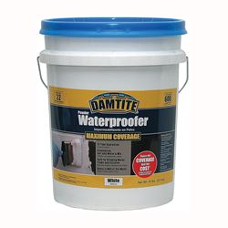 Damtite 01451 Powder Waterproofer, White, Powder, 45 lb Pail 