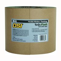 OSI Asphalt Flash 1866211 Window Flashing Tape, 100 ft L, 6 in W, Black, Self Adhesive 
