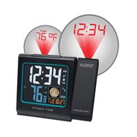 La Crosse 616-146A Alarm Clock, Alkaline Battery, AAA Battery, Digital Display, Plastic Case, Black Case 