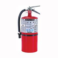 First Alert PRO10 Rechargeable Fire Extinguisher, 10 lb, Monoammonium Phosphate, 4-A:60-B:C Class, Wall, Pack of 2 