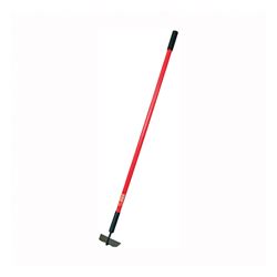 BULLY Tools 92353 Garden Hoe, 6-1/2 in W Blade, 4-3/4 in L Blade, Steel Blade, Extra Thick Blade, Fiberglass Handle 
