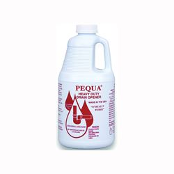Pequa P-10264 Drain Opener, Liquid, Clear, Odorless, 0.5 gal Bottle, Pack of 6 