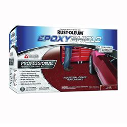 Rust-Oleum 238468 Floor Coating Kit, Semi-Gloss, Tile Red, Liquid 