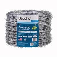 Gaucho 118293 Barbed Wire, 1320 ft L, 15-1/2 Gauge, Round Barb, 5 in Points Spacing 