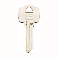 Hy-Ko 11010FR2 Key Blank, Brass, Nickel, For: Fort Cabinet, House Locks and Padlocks, Pack of 10 