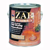 ZAR 32813 Polyurethane, Gloss, Liquid, Clear, 1 gal, Can 2 Pack 