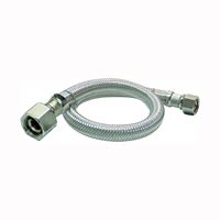 Plumb Pak EZ Series PP23810LF Sink Supply Tube, 1/2 in Inlet, Compression Inlet, 1/2 in Outlet, FIP Outlet, 12 in L 