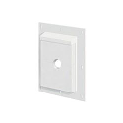 BUILDERS EDGE SMS68TW Mounting Block, 11-1/2 in L, 9-1/16 in W, Fiber Cement, White 