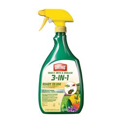 Ortho 0345510 Ready-to-Use Insect Control, Liquid, Spray Application, 24 oz Bottle 