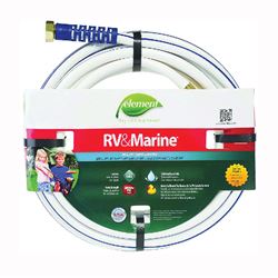 Swan MRV58025 Water Hose, 5/8 in ID, 25 ft L, White 