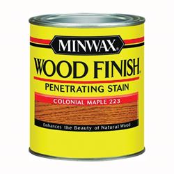Minwax 222304444 Wood Stain, Satin, Colonial Maple, Liquid, 0.5 pt, Can 