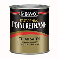 Minwax 230104444 Polyurethane, Liquid, Clear, 0.5 pt, Can 