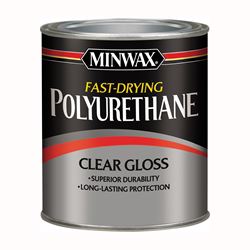 Minwax 230004444 Polyurethane, Gloss, Liquid, Clear, 0.5 pt, Can 