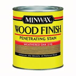 Minwax Wood Finish 227604444 Wood Stain, Weathered Oak, Liquid, 0.5 pt, Can 