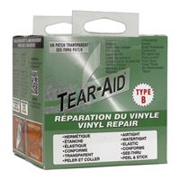 Tear-Aid D-KIT-B02-100 Vinyl Seat Repair Kit, B, Clear 