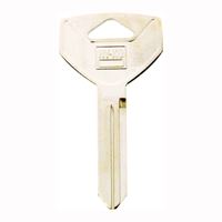 Hy-Ko 11010Y154 Key Blank, Brass, Nickel, For: Chrysler Vehicle Locks, Pack of 10 