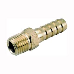 Anderson Metals 757001-0202 Hose Adapter, 1/8 in, Barb x MPT, Brass 