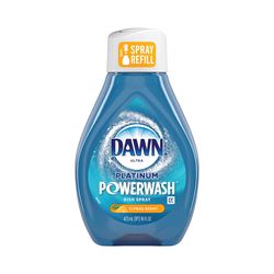 DAWN 40683 Platinum Power Wash Dish Spray, 16 oz, Citrus, Clear 