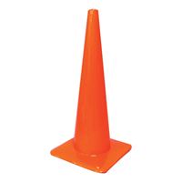 HY-KO SC-28 Traffic Safety Cone, 28 in H Cone, Vinyl Cone, Fluorescent Orange Cone 