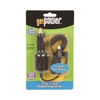 GetPower GP-CLA-M Vehicle Charging Cable, Micro-USB, Black, 3 ft L 