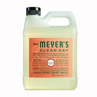 Mrs. Meyers 13163 Hand Soap, Liquid, Geranium, 33 oz Jug 