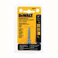 DeWALT DW5572 Drill Bit, 1/4 in Dia, 2-1/4 in OAL, Spiral Flute, 3/8 in Dia Shank, Round Shank 