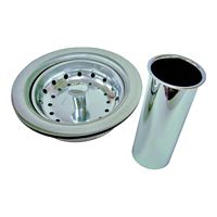 ProSource PMB-130 Sink Strainer, 4.4 in Dia, Chrome, For: Sink 