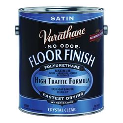 Rust-Oleum 230231 Crystal Clear Floor Finish, Liquid, Crystal Clear, 1 gal, Can, Pack of 2 