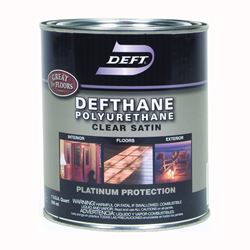 PPG Defthane 025-04 Polyurethane Paint, Liquid, Amber, 1 qt, Can 