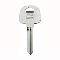 Hy-Ko 11010HY15 Automotive Key Blank, Brass, Nickel, For: Hyundai Vehicle Locks, Pack of 10 