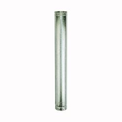 AmeriVent 3E4 Type B Gas Vent Pipe, 3 in OD, 4 ft L, Aluminum/Galvanized Steel, Pack of 6 