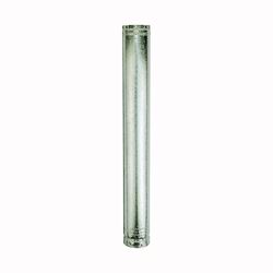 AmeriVent 5E5 Type B Gas Vent Pipe, 5 in OD, 5 ft L, Aluminum/Galvanized Steel, Pack of 6 