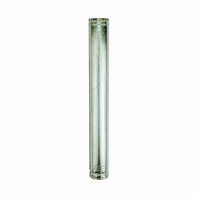 AmeriVent 6E5 Type B Gas Vent Pipe, 6 in OD, 5 ft L, Aluminum/Galvanized Steel, Pack of 4